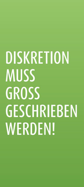 Diskretion muss groß geschrieben werden! ibras GmbH, Maklerankauf, Maklerverkauf 