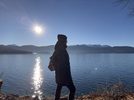 Immer wieder Plätze zum Innehalten und Sonne tanken