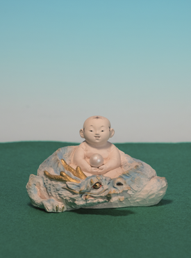 【引取限定】中村信喬　菊慈童 三代目 中村信喬作 - nakamura ningyo