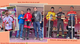 Les podiums:manquent Gilbert et Julien..