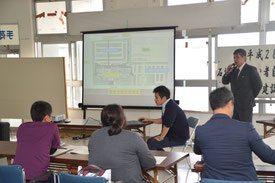 障がい者自立支援協議会対象とした新庁舎建設での説明会が開かれた=14日、石垣港ターミナル