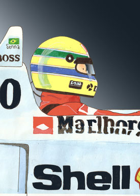 Ayrton Senna by Muneta & Cerracín