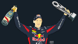 Sebastian Vettel by Muneta & Cerracín