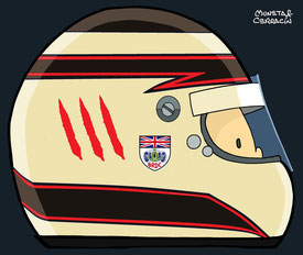 Helmet of Max Chilton by Muneta & Cerracín