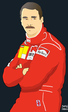 NigelMansell by Muneta & Cerracín