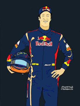 Daniel Ricciardo by Muneta & Cerracín