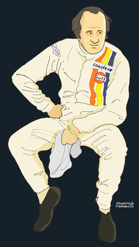 Denny Hulme by Muneta & Cerracín