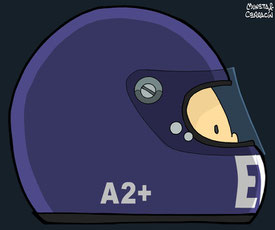 Helmet of Bob Evans by Muneta & Cerracín