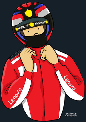 Kimi Räikkönen by Muneta & Cerracín