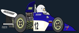 Tim Schenken by Muneta & Cerracín - Surtees TS9B - 1972