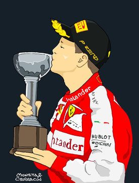 Sebastian Vettel by Muneta & Cerracín