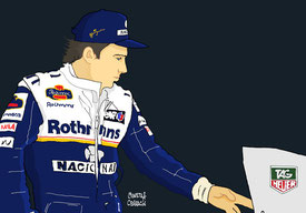 Ayrton Senna by Muneta & Cerracín