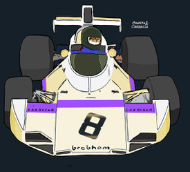 Frederick von Opel by Muneta & Cerracín - Brabham BT 44 - Ford Cosworth
