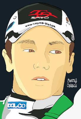 Takuma Sato by Muneta & Cerracín