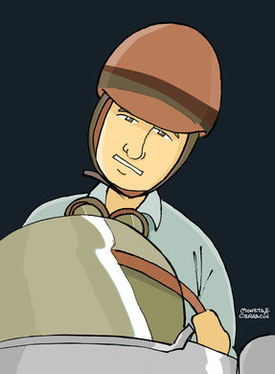 Juan Manuel Fangio by Muneta & Cerracín