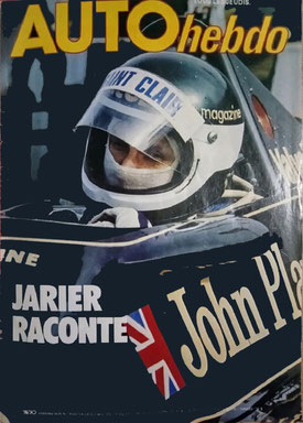 Jean Pierre Jarier en Auto Hebdo