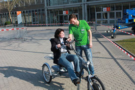 Dreiräder Probe fahren