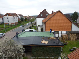 Auslegen des Schutzvlieses