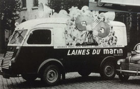 RENAULT 10000 KG   LAINES DU MARIN     Caravane Tour de France 1950