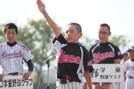 湯野学童野球クラブ　主将　東出 大輝 選手