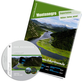 Motorradtour Montenegro DVD gedruckte Tourstory und GPS Daten für die eigene Tourplanung mit dem Motorrad