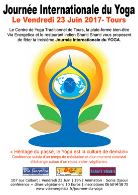 Célébration de la 3ème Journée Internationale du Yoga - Tours