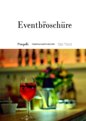 Bankettunterlagen Eventzeitung Eventlocation München