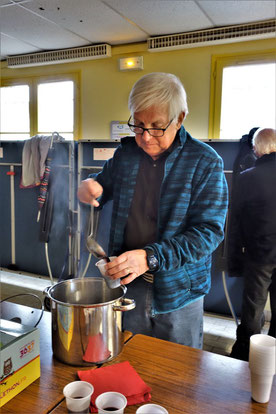 Le vin chaud servi par Michel, ce n'est pas de refus