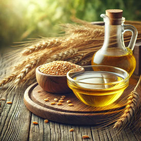 Weizenkeimöl kaltgepresst – reich an Vitamin E für Haut und Gesundheit