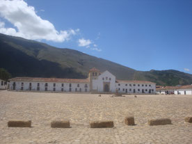Villa-de-leyva-Tunja-Colombia-koloniaal-Spaans-open-plein-militair-rustplaats