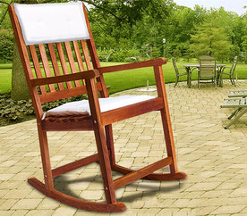 sedia dondolo +legno +garden