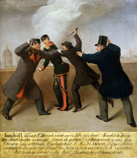 Attentat v. János Libenyi auf Kaiser Franz Josef am 18.02.1853