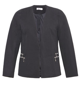 elegante Plus Size Jacke schwarz Gr 48