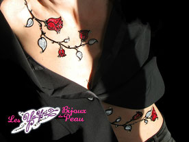 Bijoux de peau -tattoo 3D de luxe _ bijoux corporel - YaYa'Z Body Art / yayaz-bodyart.fr