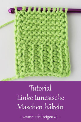 Tunesisch Häkeln Lernen Linke Maschen für Anfänger Tutorial von Häkelreigen