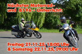 Nächster Motorradunterricht