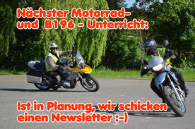 Nächster Motorradunterricht