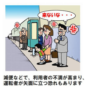 乗客のイライラは運転者へ