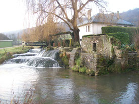 Le seuil du moulin avant travaux