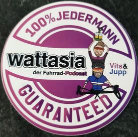 100 % Garantie vom Fahrrad-Podcast Wattasia