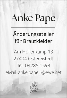 Brautkleider Ostereistedt Pape Schneiderin