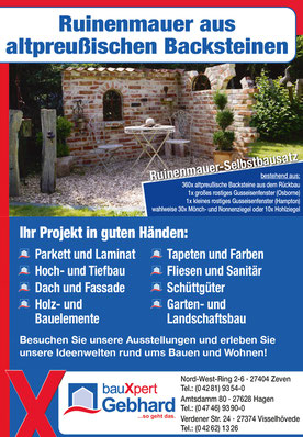 alte Steine für Ruinenmauer BauXpert Gebhard