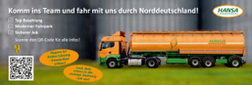 Hansa Landhandel  Job LKW Fahrer Norddeutschland