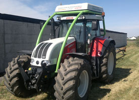 Biogas Tractor - based on Standard-Diesel Motor 