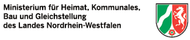Logo Ministerium für Heimat, Kommunales, Bau und Gleichstellung des Landes Nordrhein-Westfalen