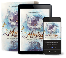 Katze Minka erlebt ein magisches Abenteuer mit Hexen Druiden, Hexenkatzen und Feen. Wassermagie ist das Hauptthema in dieser Fantasygeschichte. Die Katze Minka will eine Hexenkatze werden, gelangt in eine magische Welt voll mit Hexen, Druiden, Hexenkatzen
