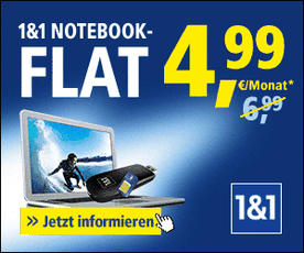 Die 1 & 1 Notebook Flat trotz Schufa ist ideales Internet trotz Schufa Eintrag