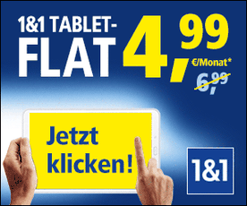 Die 1 & 1 Tablet Flat trotz Schufa ist preiswertes mobiles DSL trotz Schufa. 