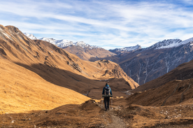 panorama dolpo nepal marcheur