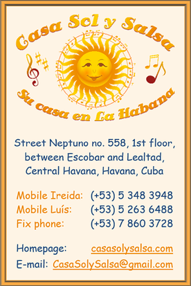 Business card Casa Sol y Salsa